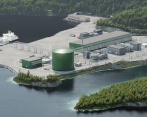Dronebilde over Fortescue’s Holmaneset prosjekt. 